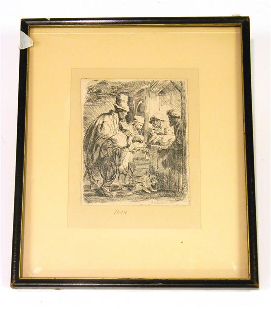 Arman Durand after Rembrandt etching