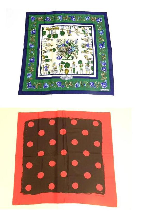 Two designer women's scarves: a