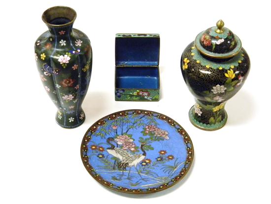 Four pieces of cloisonn including  1212c2