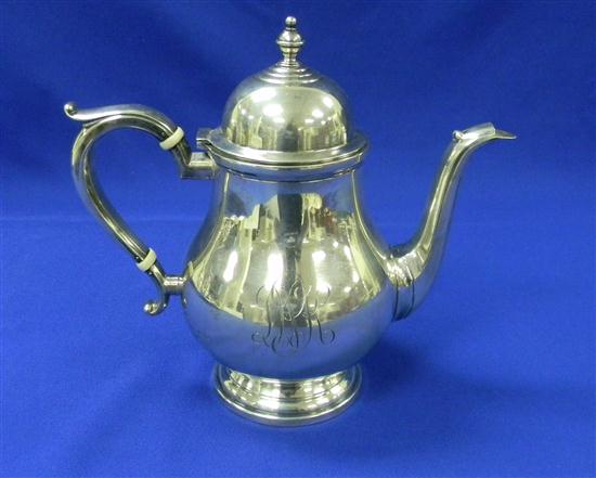 SILVER: Sterling teapot  Watson  20th