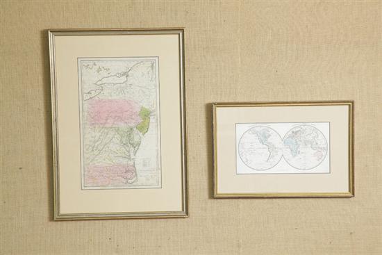 TWO MAPS. A map of the Western