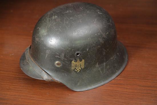 NAZI HELMET Retains leather lining  1212fa