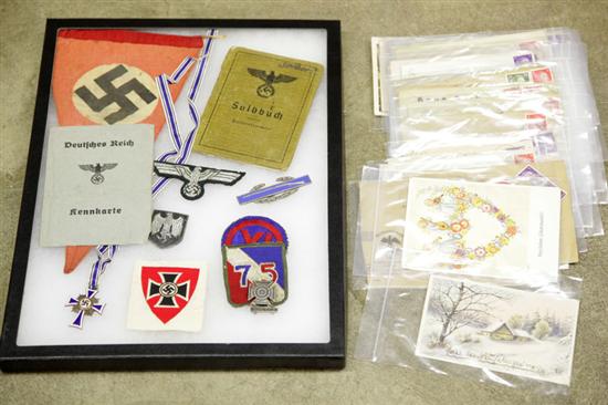 GROUP OF NAZI MEMEROBILIA. Includes