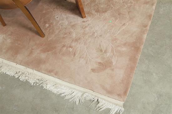 ROOMSIZE RUG Soft pink with floral 121363