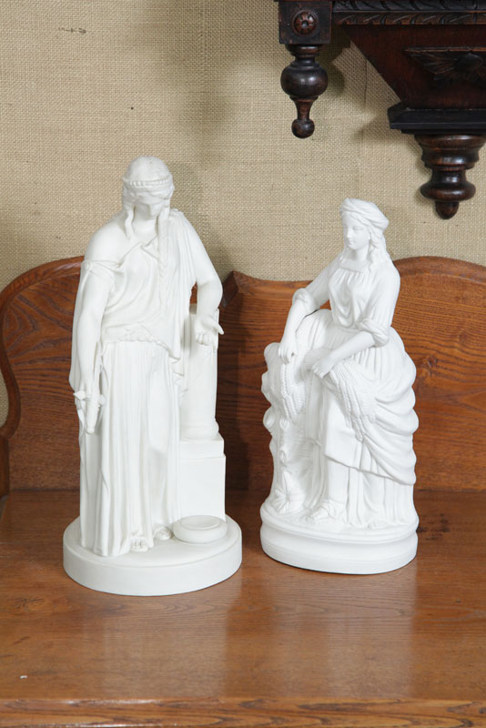 TWO PARIAN FIGURES One of a woman 121371