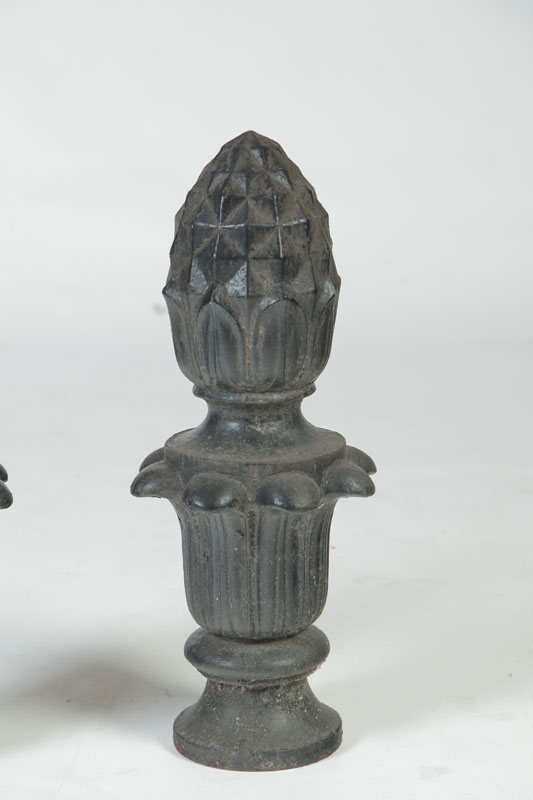 PAIR OF FINIALS.  American  late