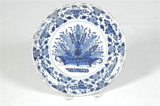 DELFT CHARGER.  England  mid 18th century.