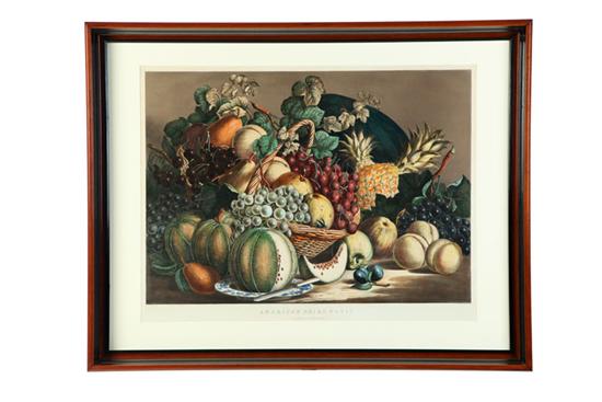 ***PRINT BY CURRIER & IVES.  Chromolithograph