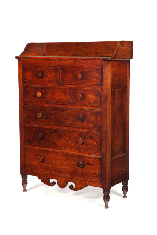 TALL CHEST OF DRAWERS.  Midwestern
