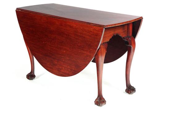 CHIPPENDALE  DROP LEAF TABLE. 