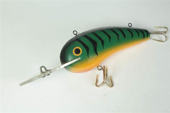 FISHING LURE SIGN.  American  late 20th