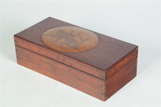 INLAID BOX American 19th century 12150b