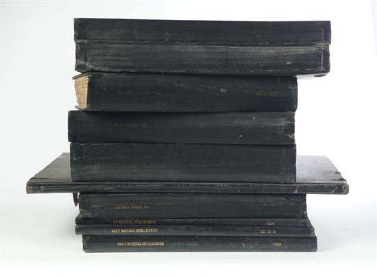 TEN SETS OF BOUND NEWSPAPERS. 