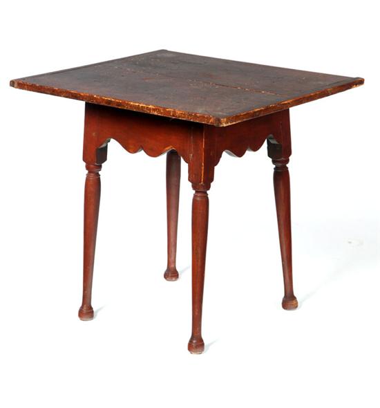 TAVERN TABLE.  American  late 18th-early