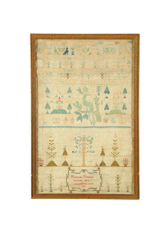 ENGLISH SAMPLER.  Matilda Moxham  Crooms