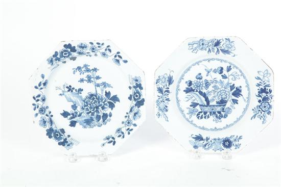 TWO DELFT PLATES.  England  late