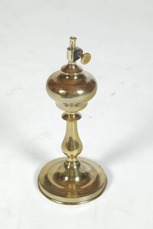 BRASS OIL LAMP.  Probably American