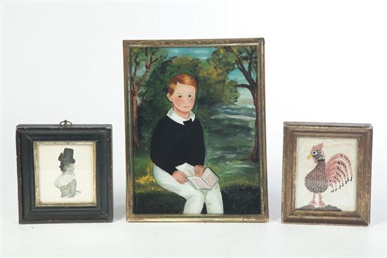 THREE FRAMED PICTURES.  American