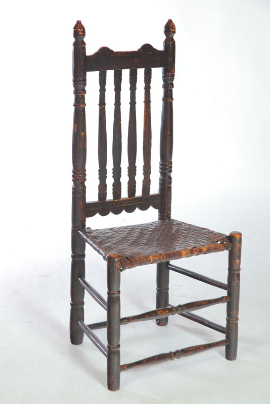 BANISTER-BACK SIDE CHAIR.   American