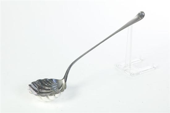 GEORGE II SILVER LADLE.  Marked