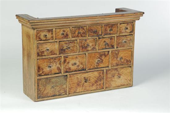 DECORATED HANGING APOTHECARY CHEST  1215b2