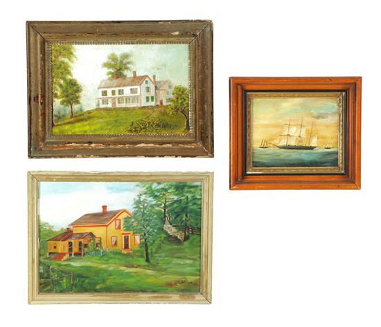 THREE OIL PAINTINGS (AMERICAN SCHOOL