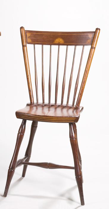 INLAID WINDSOR CHAIR Attributed 1215e2
