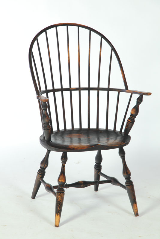 TWO WINDSOR STYLE CHAIRS American 1215f1