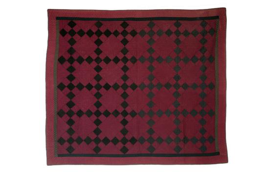 OHIO AMISH QUILT Early 20th century 1215f5