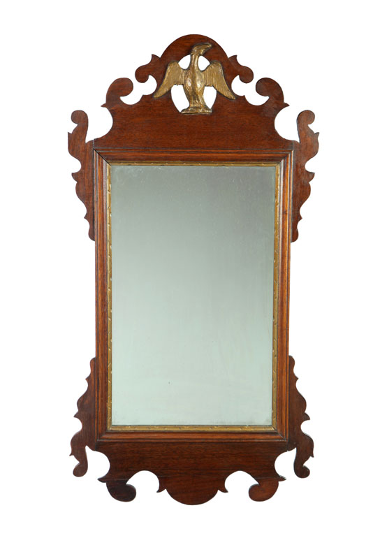 CHIPPENDALE MIRROR.  American or