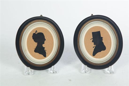 PAIR OF SILHOUETTES American 121611