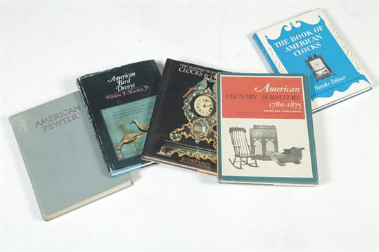 GROUP OF ANTIQUES REFERENCE BOOKS.