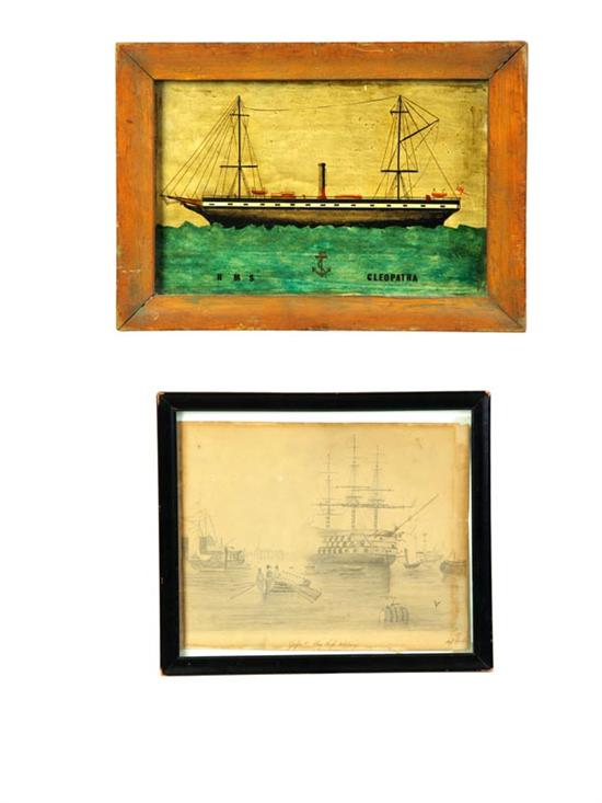 TWO PICTURES OF SHIPS England  121697