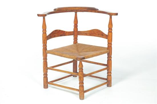COUNTRY QUEEN ANNE CORNER CHAIR  1216eb