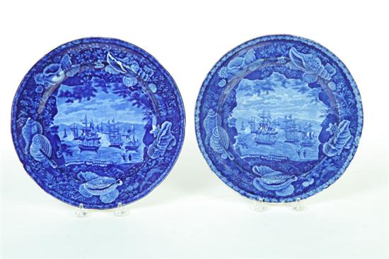 TWO HISTORICAL BLUE STAFFORDSHIRE 12174a