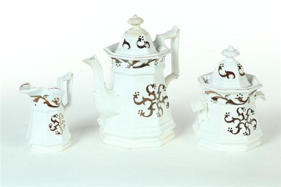 GROUP OF IRONSTONE  COFFEE BERRY PATTERN.