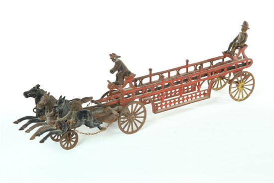 CAST IRON TOY LADDER WAGON BY KENTON  1217ad