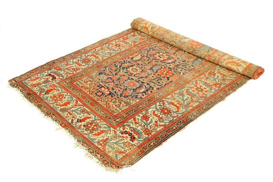 ORIENTAL RUG.  Hamadan. Ivory border