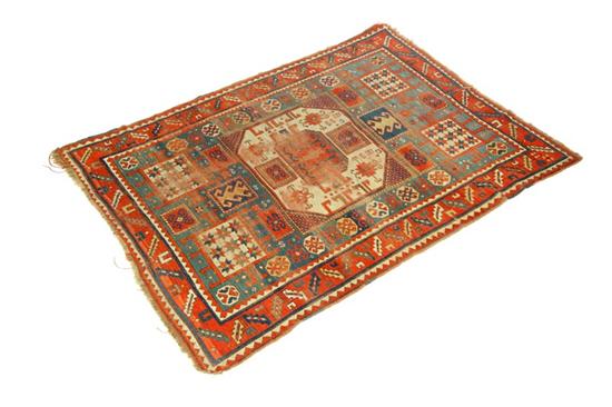 ORIENTAL RUG Kazak Abrash green 1217bf