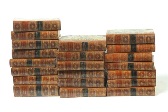 TWENTY ONE LEATHERBOUND VOLUMES  1217e1