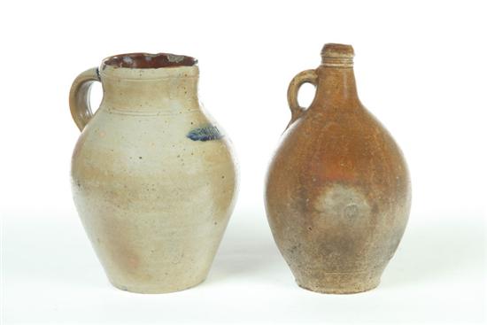 TWO STONEWARE PIECES Nineteenth 12182c