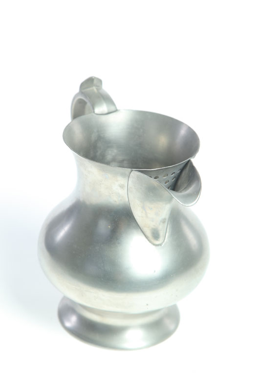 PEWTER PITCHER.  Marked for Roswell