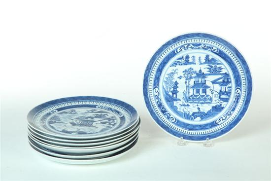 EIGHT CANTON PLATES.  China  late