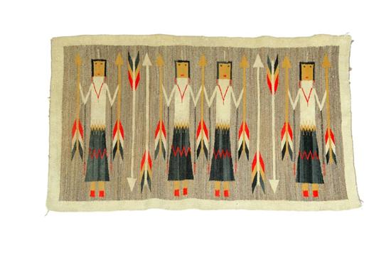 YEI RUG.  Southwest  ca.1930  wool.