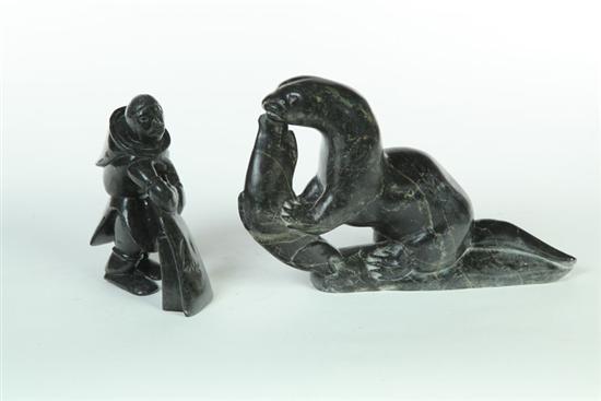 TWO INUIT CARVINGS Canada mid 121895