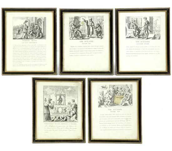 SET OF PRINTS OF AESOP S FABLES  1218ca