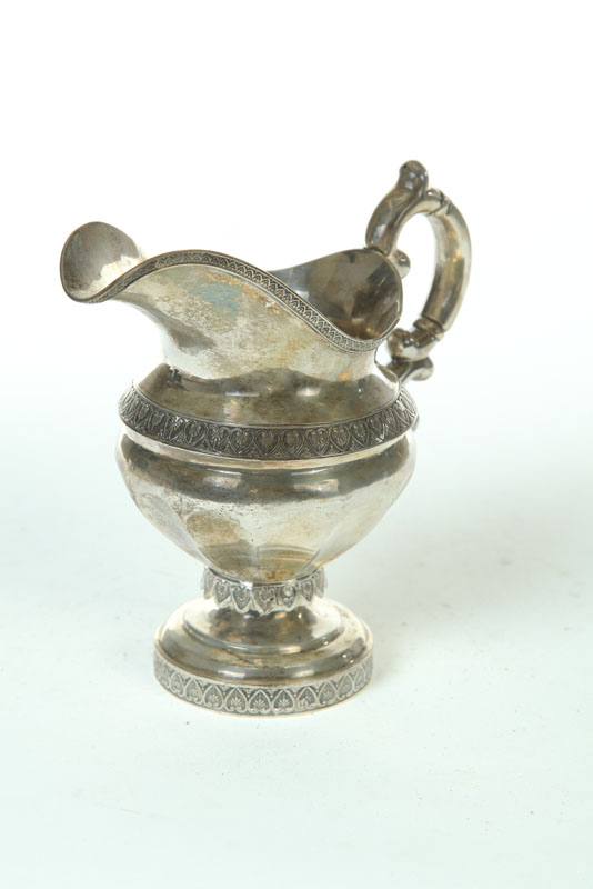 SILVER CREAM PITCHER Marked for 1218d0