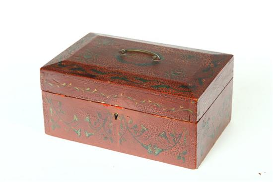 DECORATED DOME TOP BOX.  New England