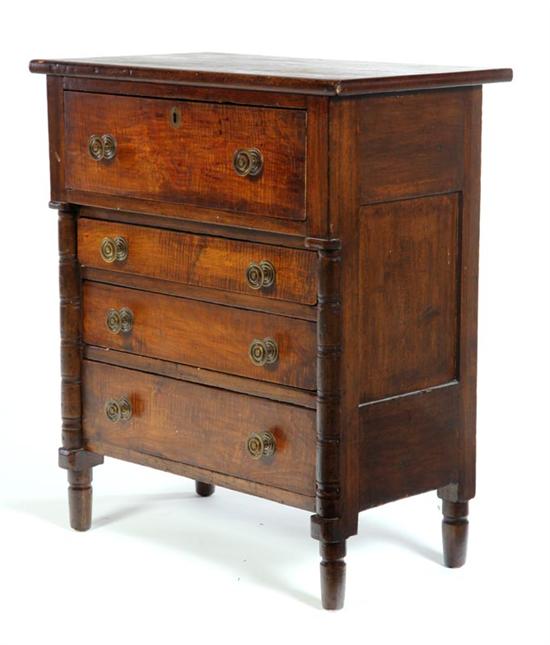 MINIATURE SHERATON CHEST OF DRAWERS  1218e8