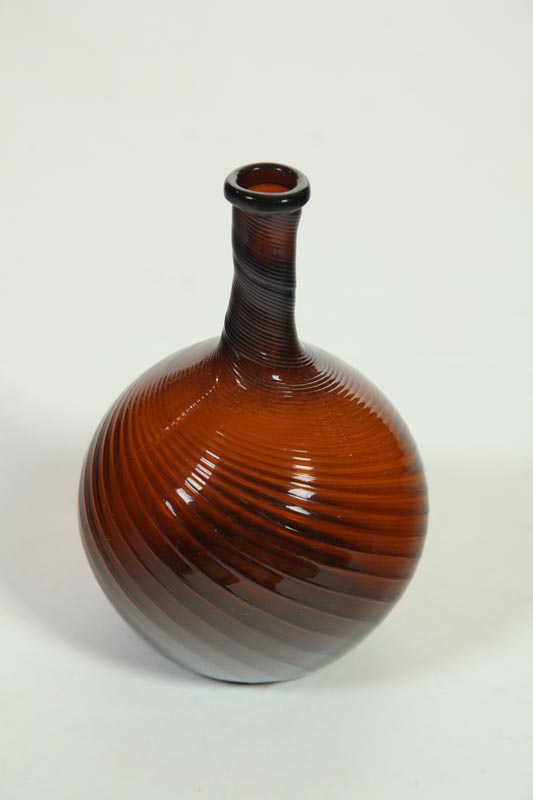 BLOWN GLASS BOTTLE.  Zanesville